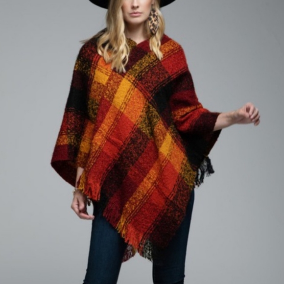Ruggine Accessories - Ruggine Pumpkin Spice Poncho